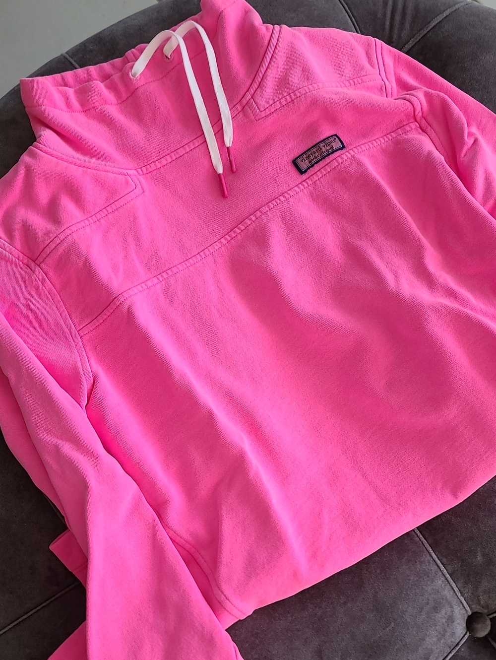 Vineyard Vines Womens Bright Pink Pullover Sweatshirt